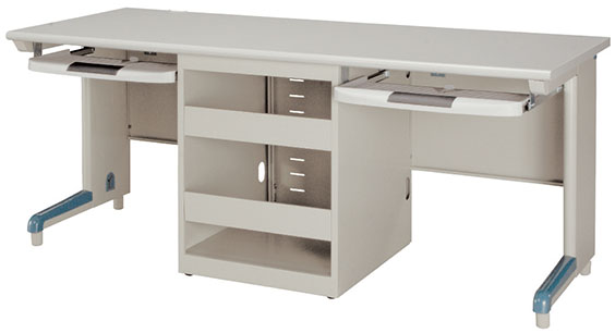 1-23防盜式雙人教學電腦辦公桌